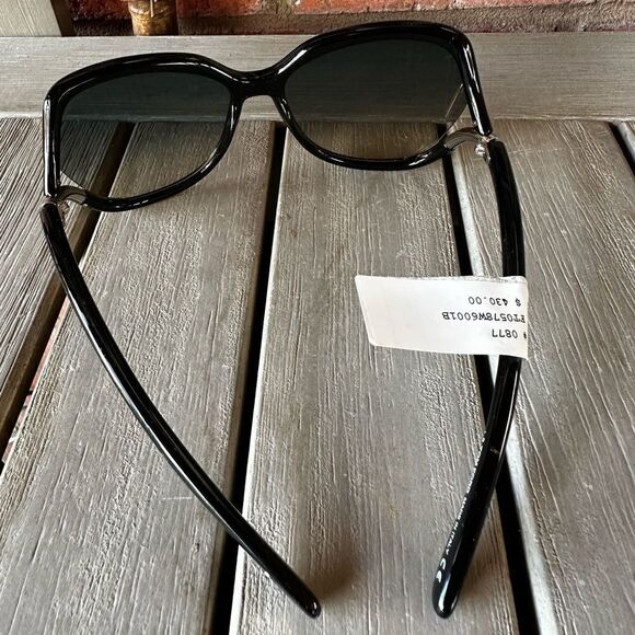 Tom ford Anouk 02 Sunglasses 60-16 Black Silver with Blue Gradient UV Fade NWT - Picture 10 of 17